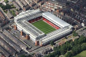 Estadio de Anfield campo del Liverpool